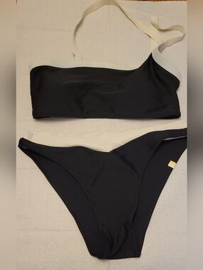 summersalt Two-Tone Black and White Bikini